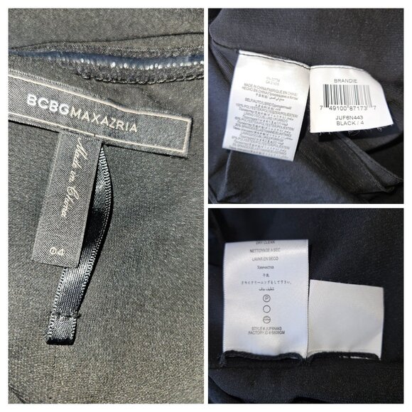 BCBGMAXAZRIA Brandie Tiered Ruffle Mini Front Zip Dress Women Size 4 - Picture 10 of 10